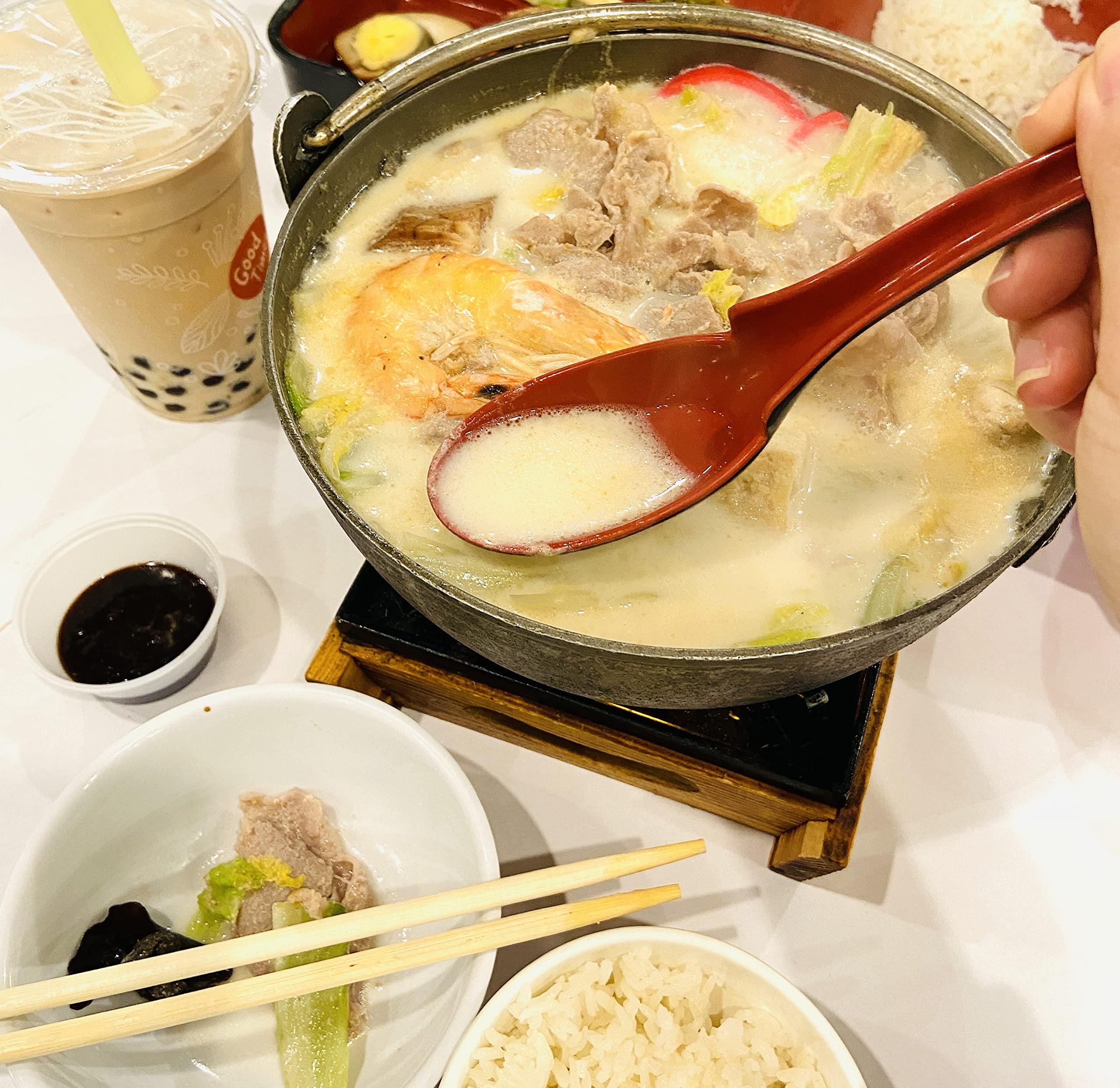 Japanbargain 2397, Set Of 12 Soup Spoons With Hook Asian Soup Spoons Chinese Spoons With Notch Hook Japanese Ladle Spoons, Red A